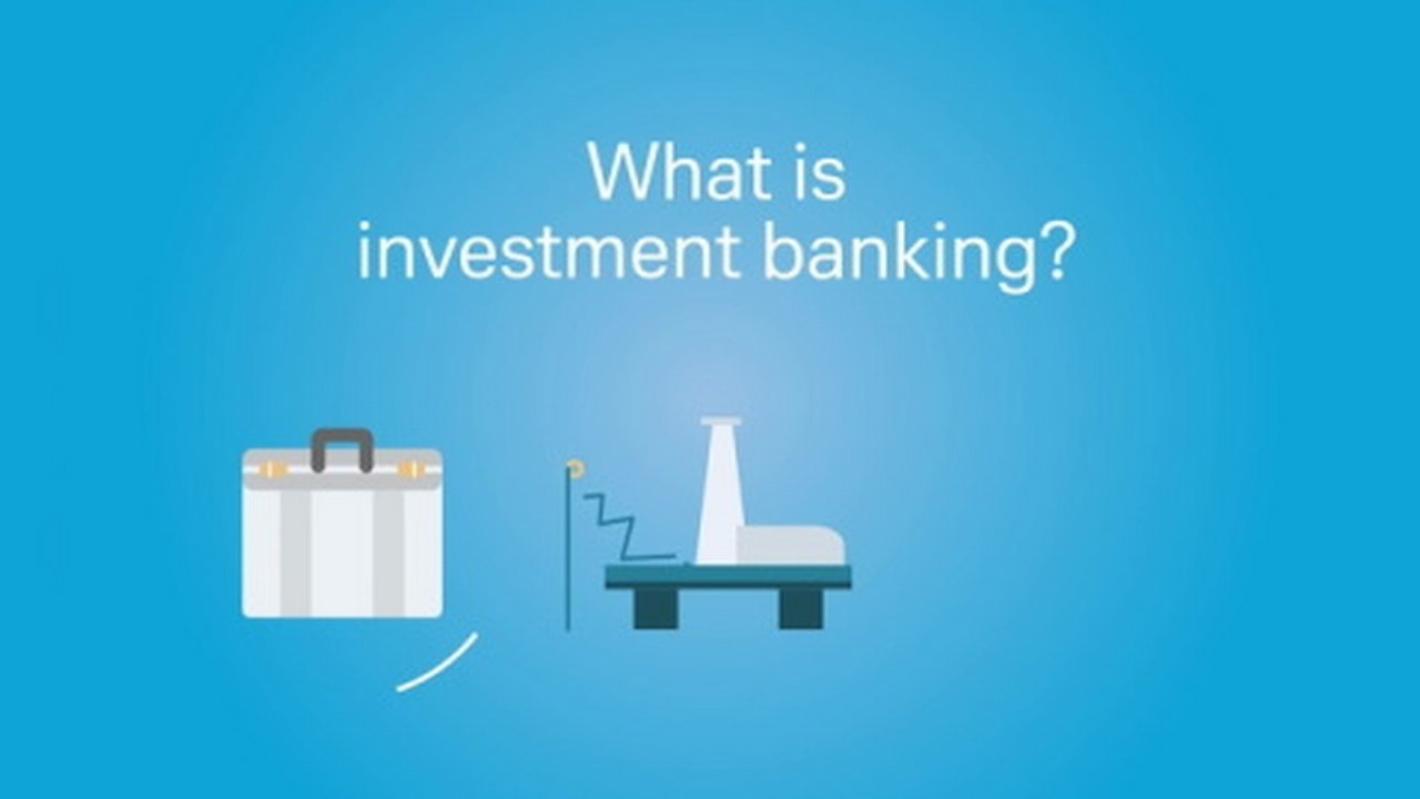 gezeichnete Darstellung Koffer und Gepäckband sowie der Schriftzug ${esc.q}What is investment banking?${esc.q}