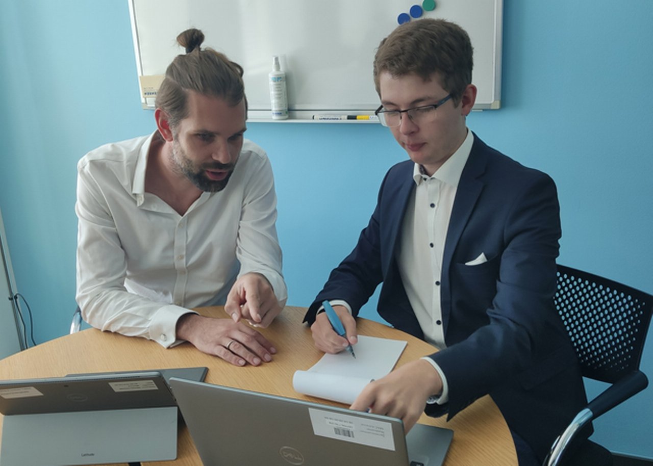 Jonas with Tribe Lead Volker Broer