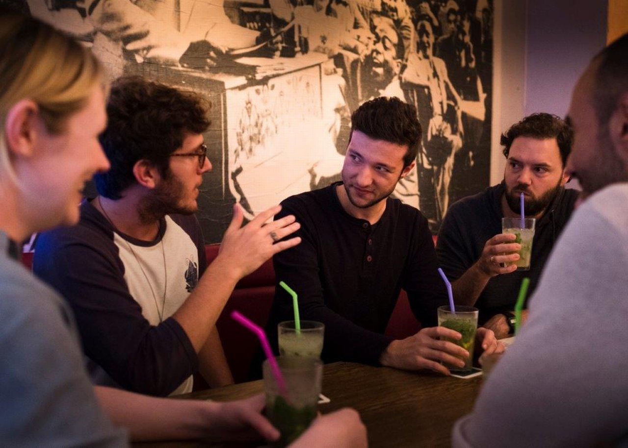 Colleagues at a party
