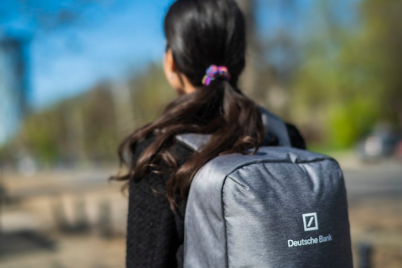 Woman with backpack