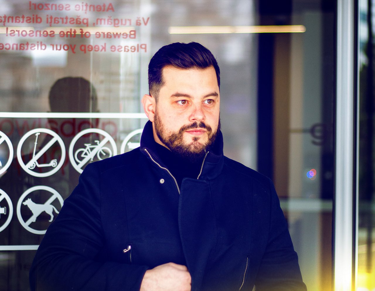Mihai leaves the office