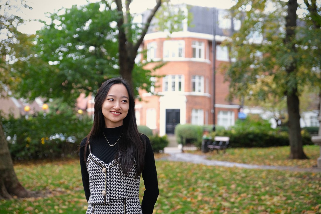 Portrait photo of Mohan in a park