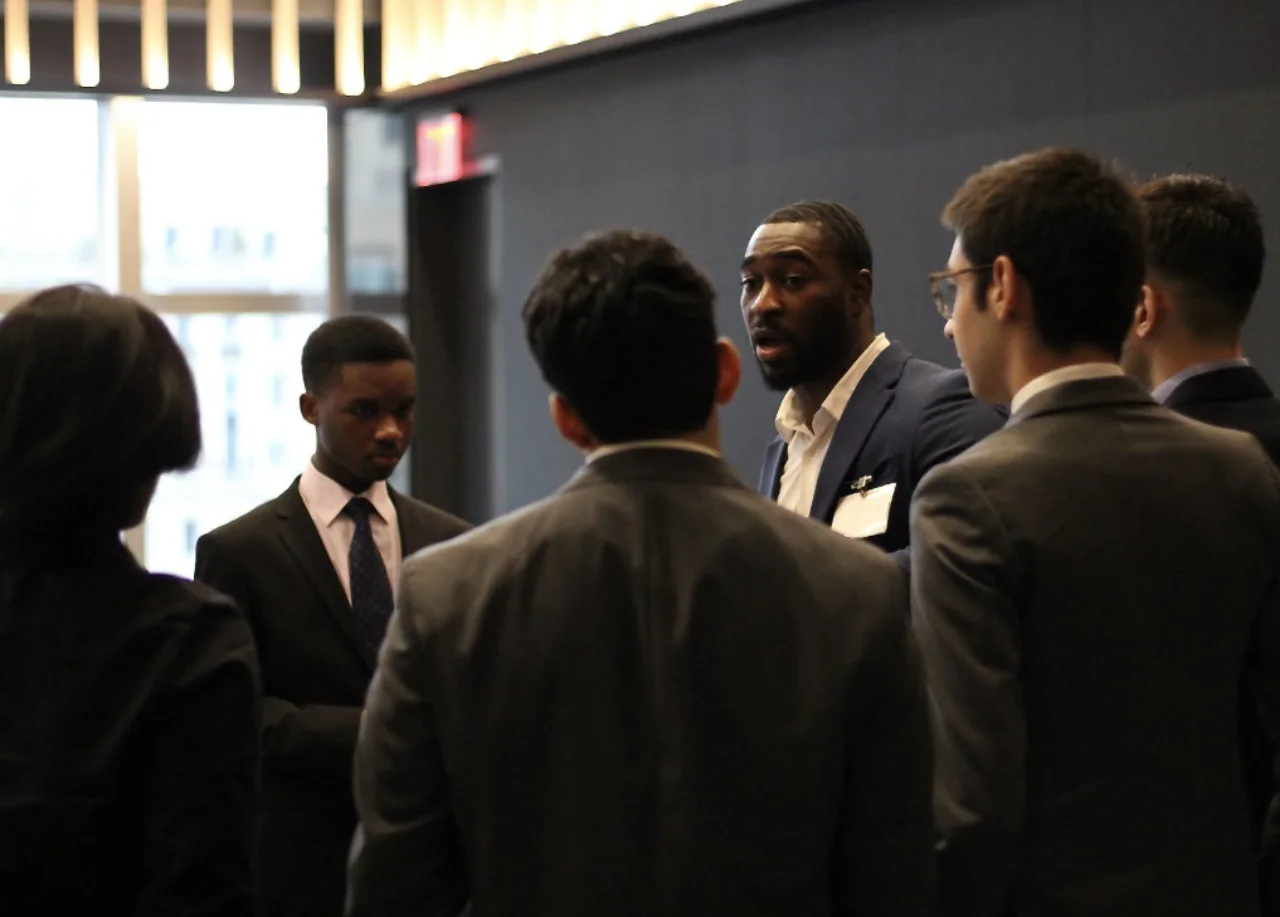 Group of students in conversation