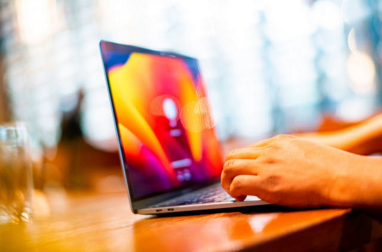 Open LapTop on the table