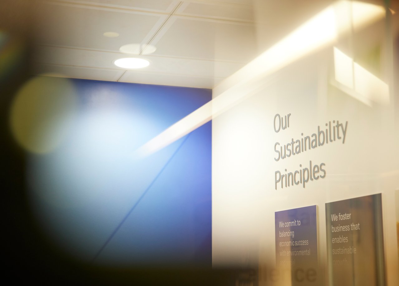 Image of corner of the room in Deutsche Bank