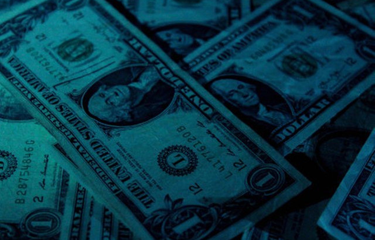 dark dollar bills