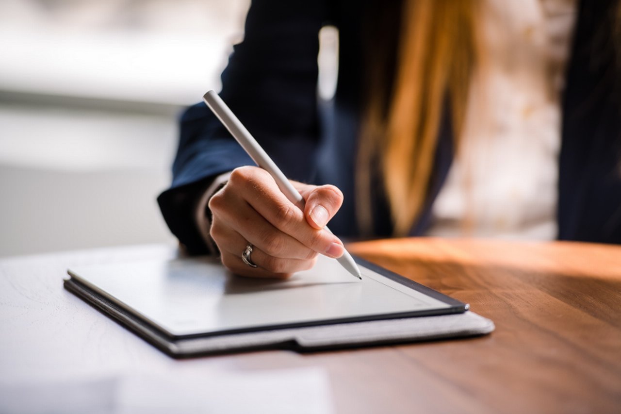 Writing on the paper
